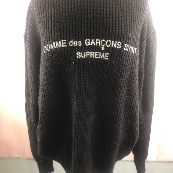 supreme comme des garcons shirt sweater